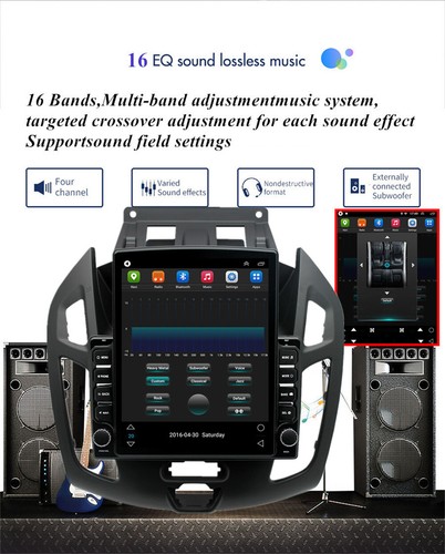 9.7" Stereo Radio Head Unit 4+32GB FM For 2014-2018 Ford Transit Connect Carplay - Foto 18 di 23