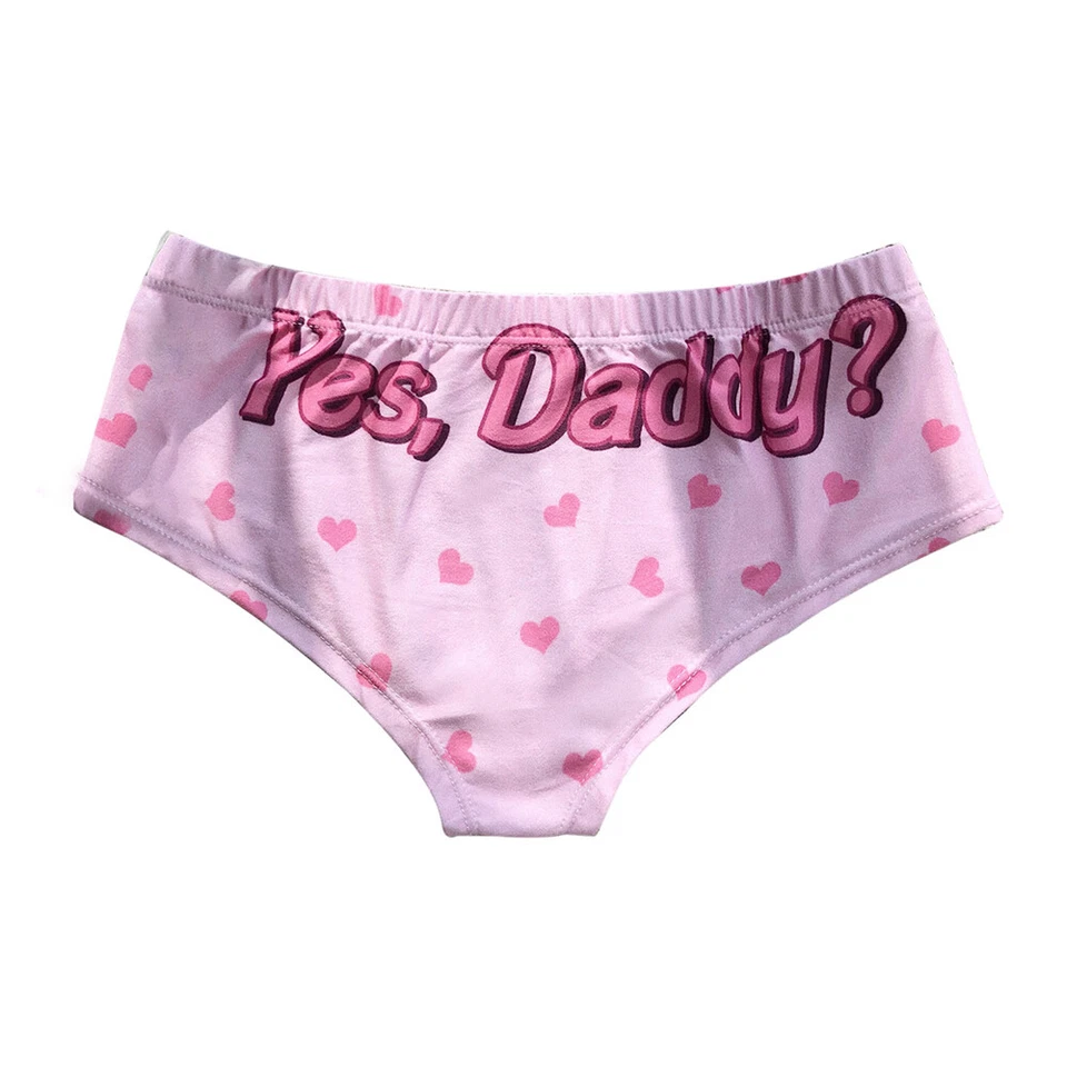 Sex Girl Pink Yes Daddy Briefs Thong Panties Underwear Knicker Hot Butt Lingerie - Image 2 of 4