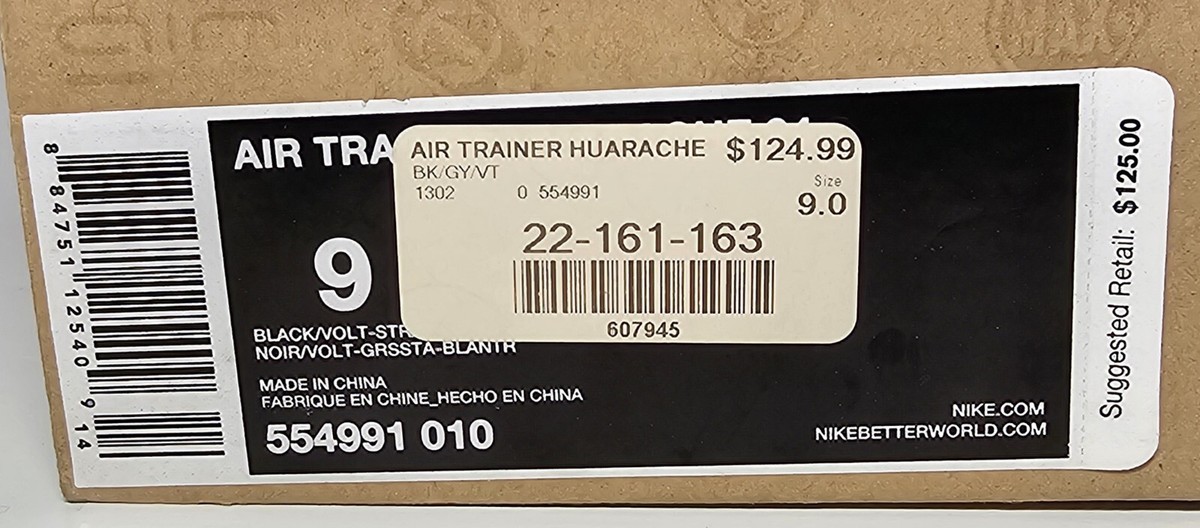 SINGLE SHOE Men's Right Size 9 Nike Trainer Huarache 94 Strata New