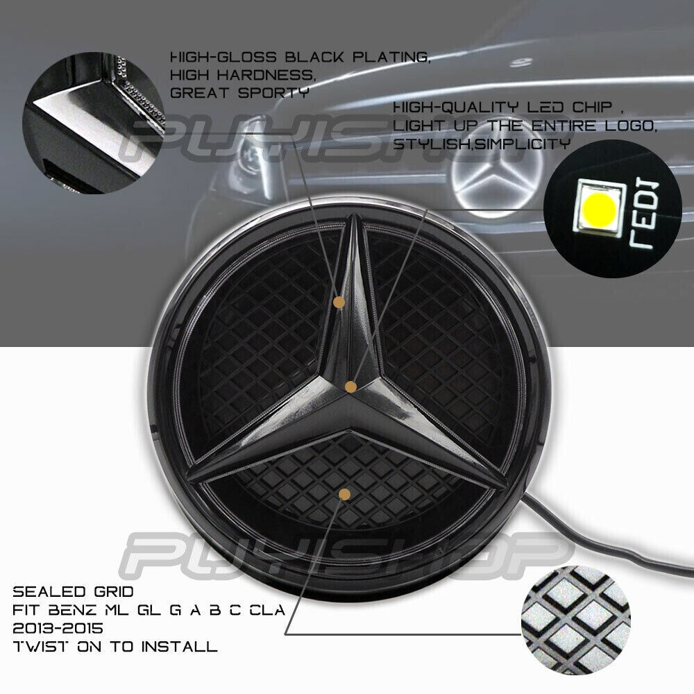 Led logo bas de porte Mercedes éclairage lumière classe A B C E ML CLA CLE  CLK GLK ETC… - Équipement auto