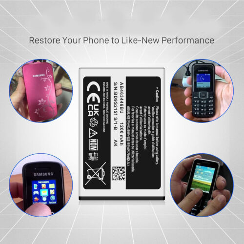 For Samsung AB463446BU 800mAh Battery For GT E1200 E1202 E1190 B2100 C3590 E900 - Picture 2 of 11