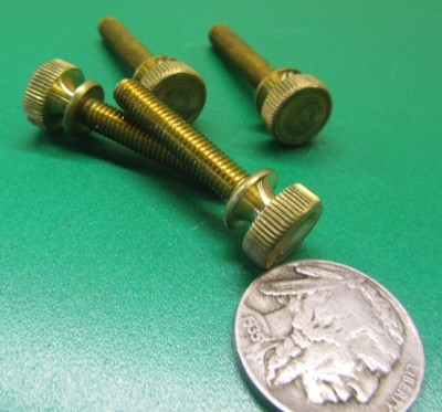 8-32 x 1.0 Length 20 Pcs of Flared Shoulder Brass Thumb Screw 13/32 Dia 8-32 x 1.0 Length 20 Pcs of Flared Shoulder Brass Thumb Screw 13/32 Dia
