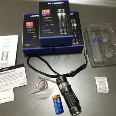 Jetbeam RRT01 950 Lumen LED Stepless Dimming EDC Tactical Flashlight