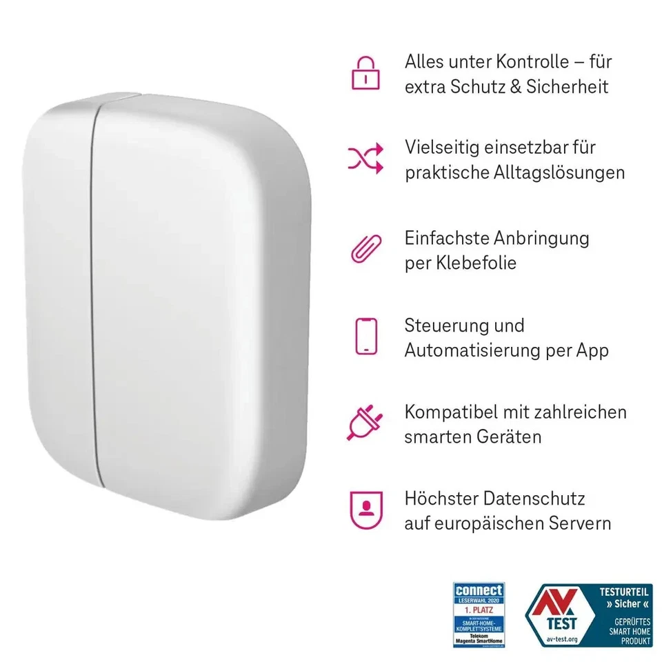 Telekom Magenta SmartHome Tür-/Fensterkontakt magnetisch - NEU - 40319014 - Bild 2 von 2