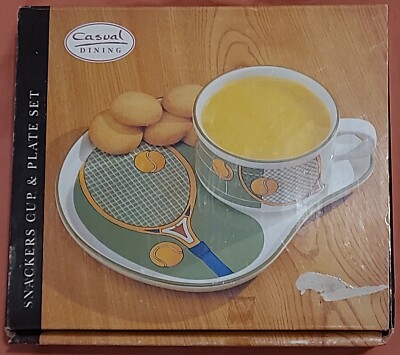 Vintage 80's Breakfast Tennis Set by Mary Ann Baker