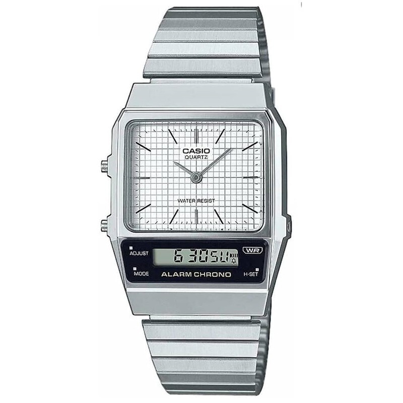 CASIO Collection AQ-800E-7A Orologio Uomo Vintage Style Analogico Digitale