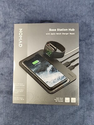 Nomad - 5-in-1 10W Wireless Charging Pad for Apple Watch and iPhone NIB u-2B