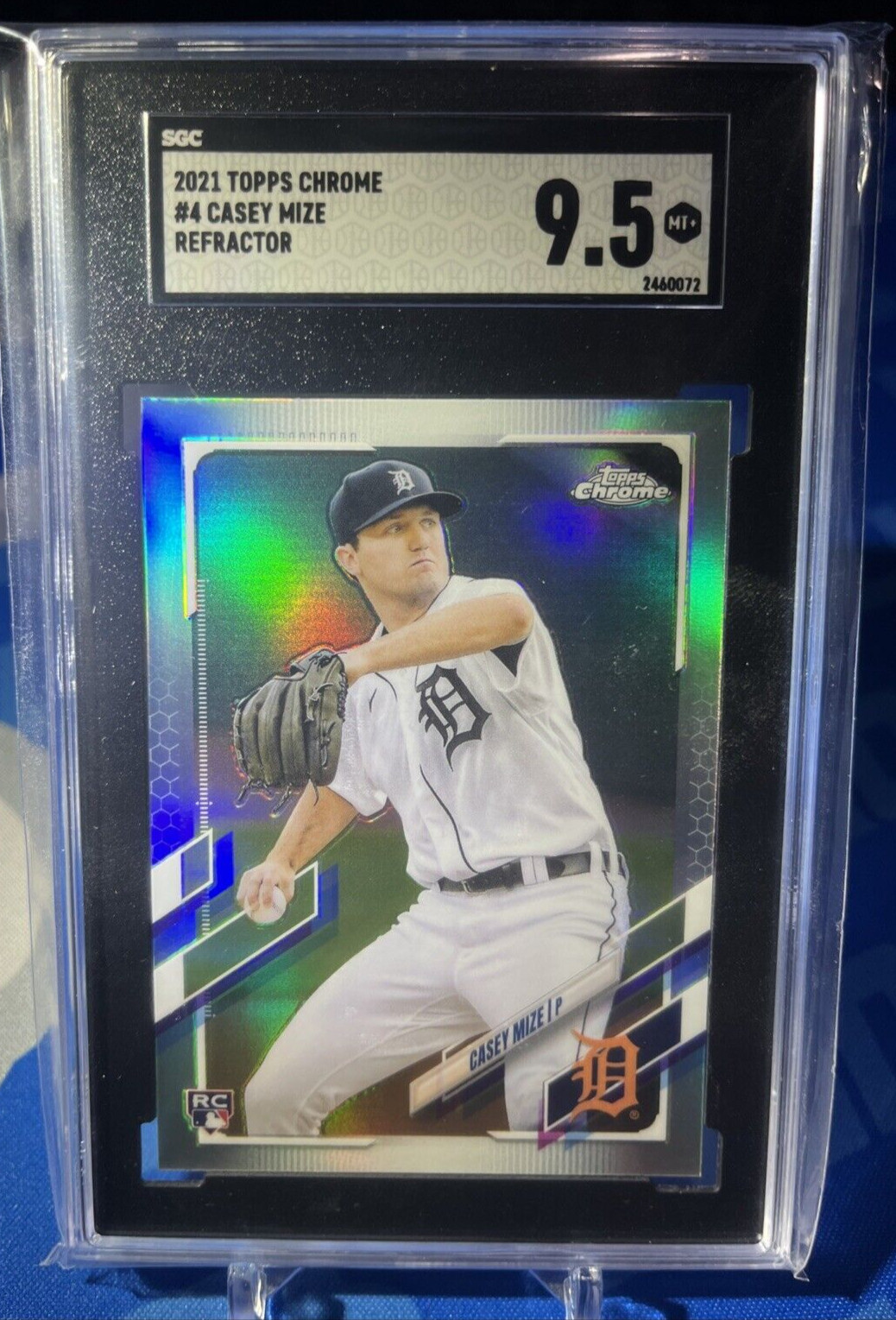 2021 Topps Chrome #4 Casey Mize Rookie REFRACTOR SGC 9.5 MINT+ RC