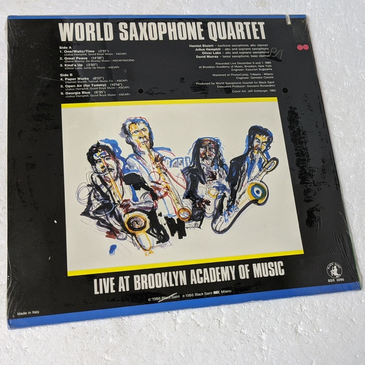 World Saxophone Quartet FACTORY SEALED LP Live At Brooklyn