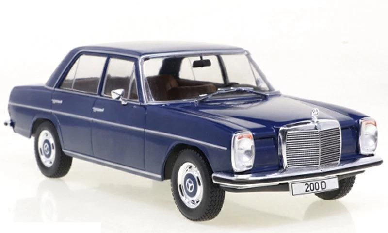 MB Mercedes Benz 200 D (W115) - 1968 - dark blue - WhiteBox 1:24 - Immagine 2 di 4