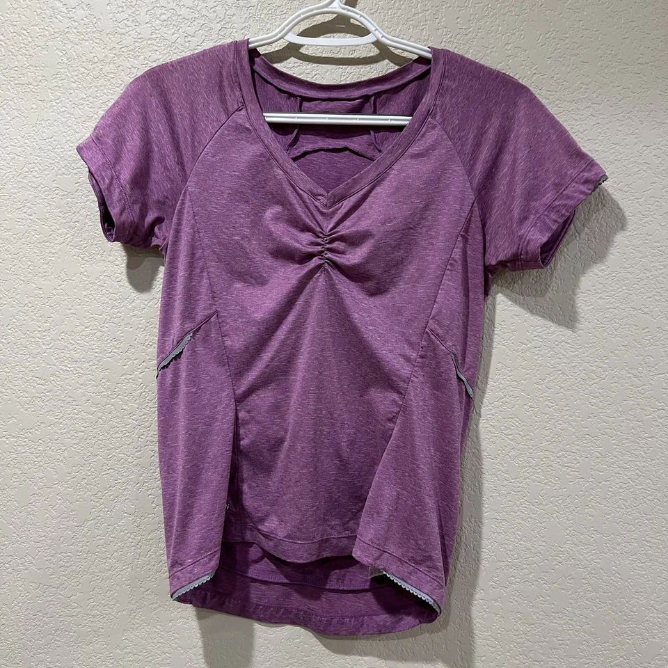 Sugoi Women's XS Cycling Biking RPM Jersey Shirt Back Pockets Purple Active - Image 2 of 4