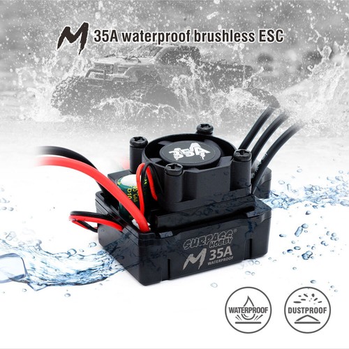 Surpass Hobby M35A M45A M60A Brushless ESC BEC Waterproof For 1/10 1/12 RC Car - Picture 2 of 16