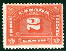 Commonwealth Revenue CANADA Stamp 2c CUSTOMS Mint MNG {samwells-covers} XBLUE84