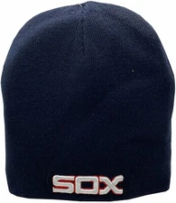 Chicago White Sox Knit Hat 1983 Logo Beanie Blue