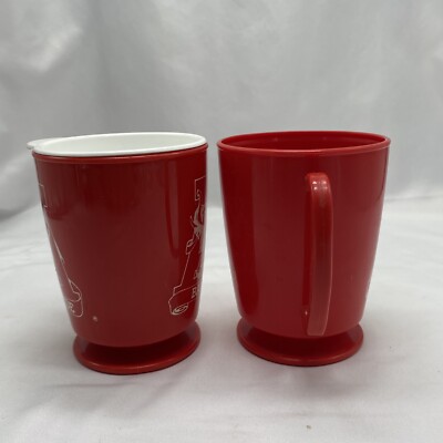 Vtg Alabama Roll Tide Plastic Travel Coffee Mugs Trip Sip Betras USA 80s  One lid | eBay