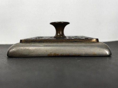 1860-1880s Cast Bronze Washington Life Insurance of New York Paperweight 4x2.5” - Picture 4 of 10
