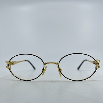 Roccobarocco 5838 30 Eyeglasses Frames Round Silver Gold 51-19 H7102