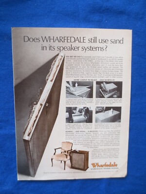 Wharfedale W90D W70D W60D Sand? Magazine Ad Audio Mag October 1968