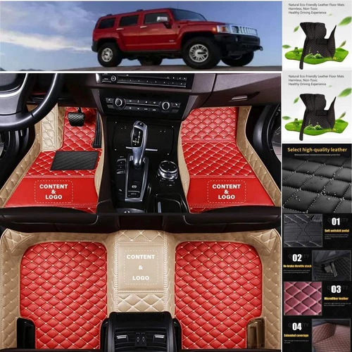 For Hummer H2 H3 Car Floor Mats Custom Waterproof Carpets Liners Pads Handmade - Imagen 18 de 35