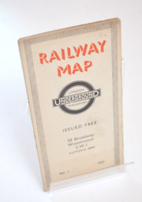 London Transport Underground Railway Karte H C Beck No.1 1937