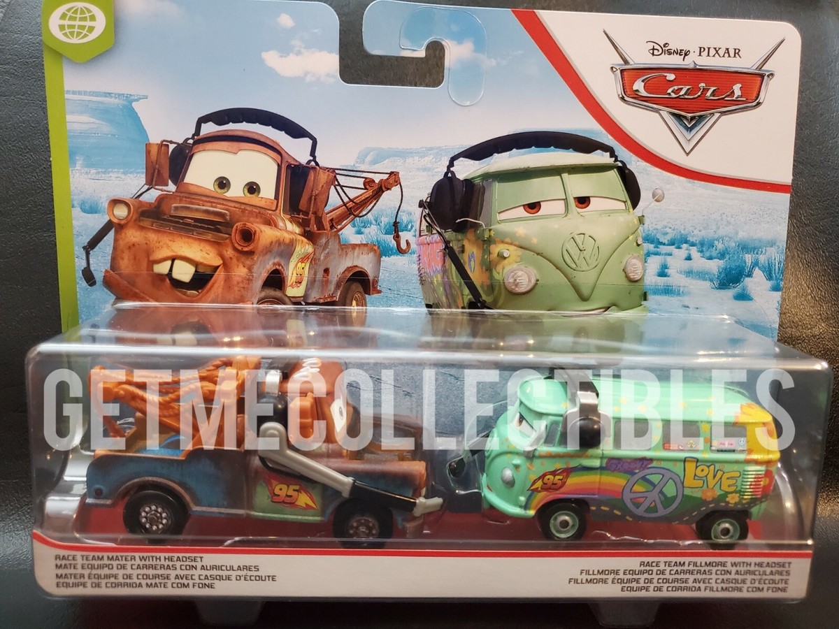 DISNEY PIXAR CARS RACE TEAM MATER FILLMORE WGP 2020 2 PACK SAVE 6