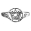 Regenbogen Mondstein Herz Und Mond Pentagramm Anhänger - .925 Sterling Silber Wicca Geschenk Halskette - Pagan Schmuck Von Dryad Design - Schweiz