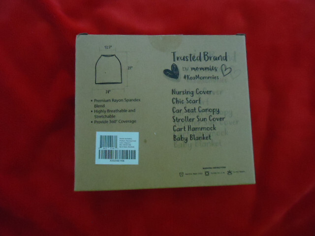 KeaBabies Black Gray White Gingham All-in-1 Multi Use Cover NEW