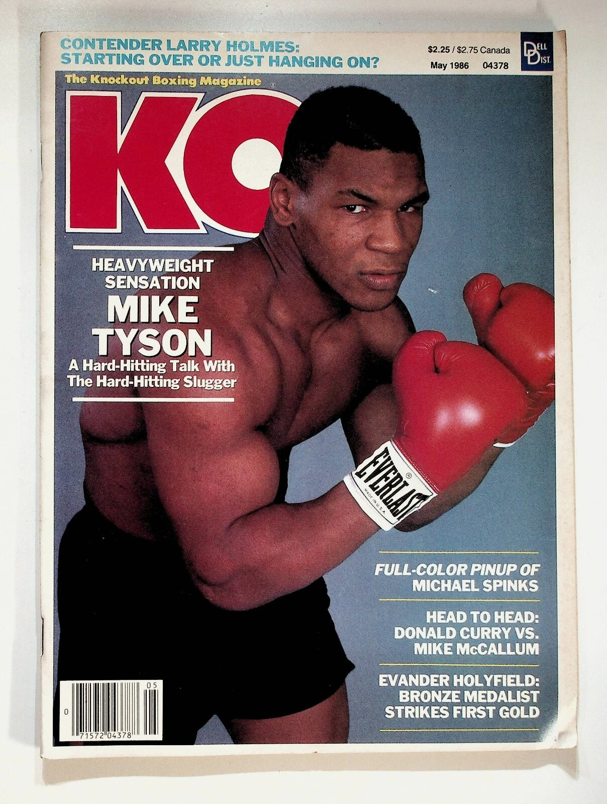 1986 May KO Knockout Boxing Magazine Mike Tyson Holyfield Holmes Spinks - 画像1/7