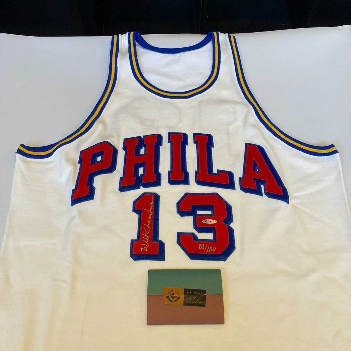 Wilt Chamberlain Signed Authentic Philadelphia Warriors Jersey UDA Upper  Deck