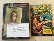 Everett Raymond Kinstler Lot book Signed Copy Book hand written address label