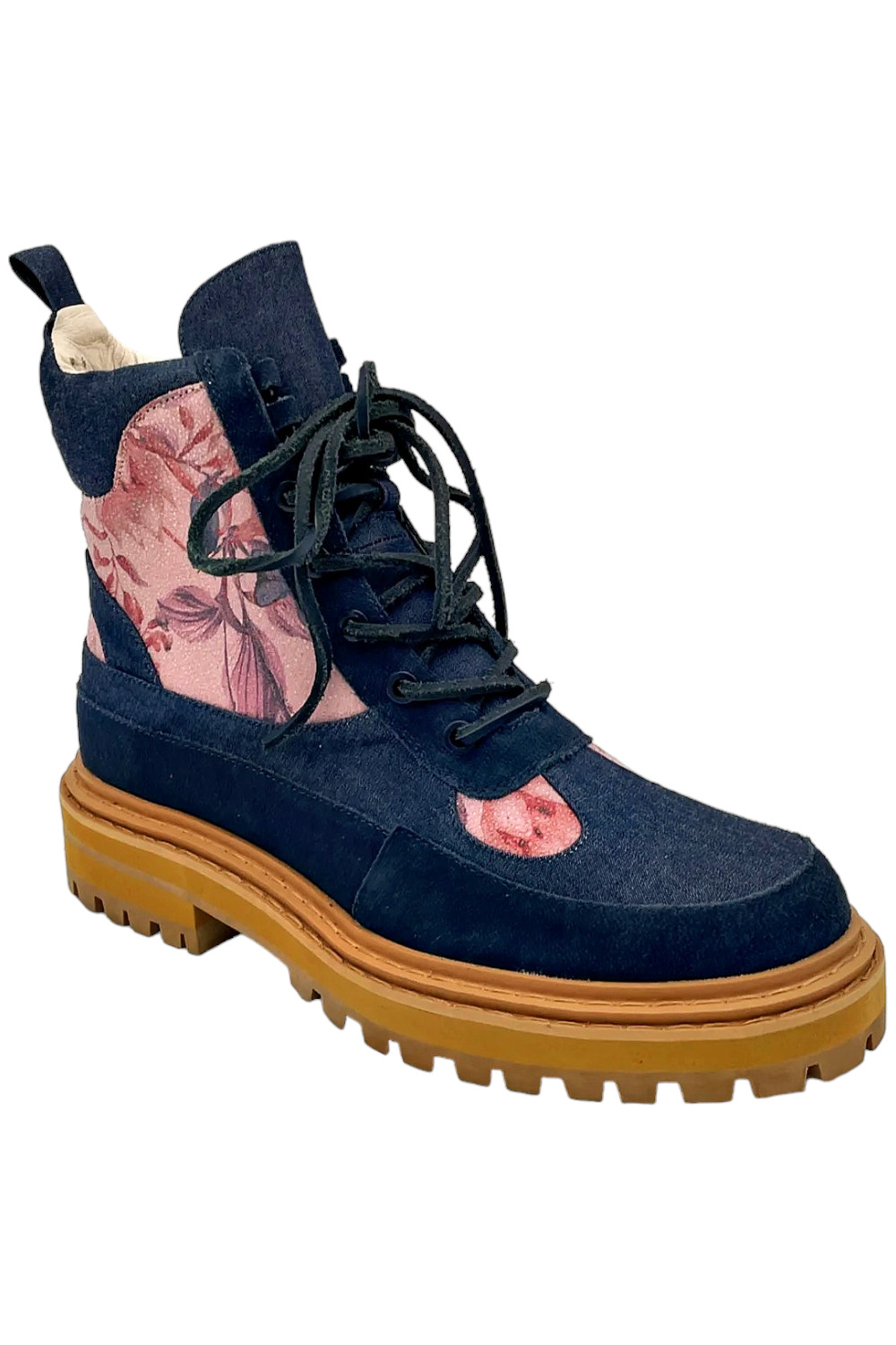 Замшевые ботинки на шнуровке Henry Denim от Cecelia New York