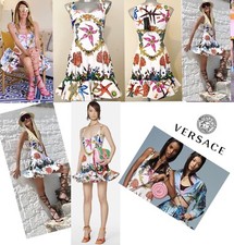 Versace S/S 2021 Tresor De La mer Ruffle Dress EU 38  RRP £3360