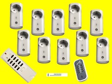 10-fach Funksteckdosen-SET FUNK-Zwischenstecker INTERTECHNO ✅+Handsender+Mini-FB
