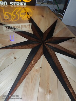 NAUTICAL/Moravian Star- HandMade Epoxy Counter TOP/Table Top. 1-OF-A-KIND 80 HRS
