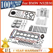 Engine Overhaul Rebuild Kit 10.7:1 For BMW 128i 330i E90 E60 E83 E84 E89 N52 3.0