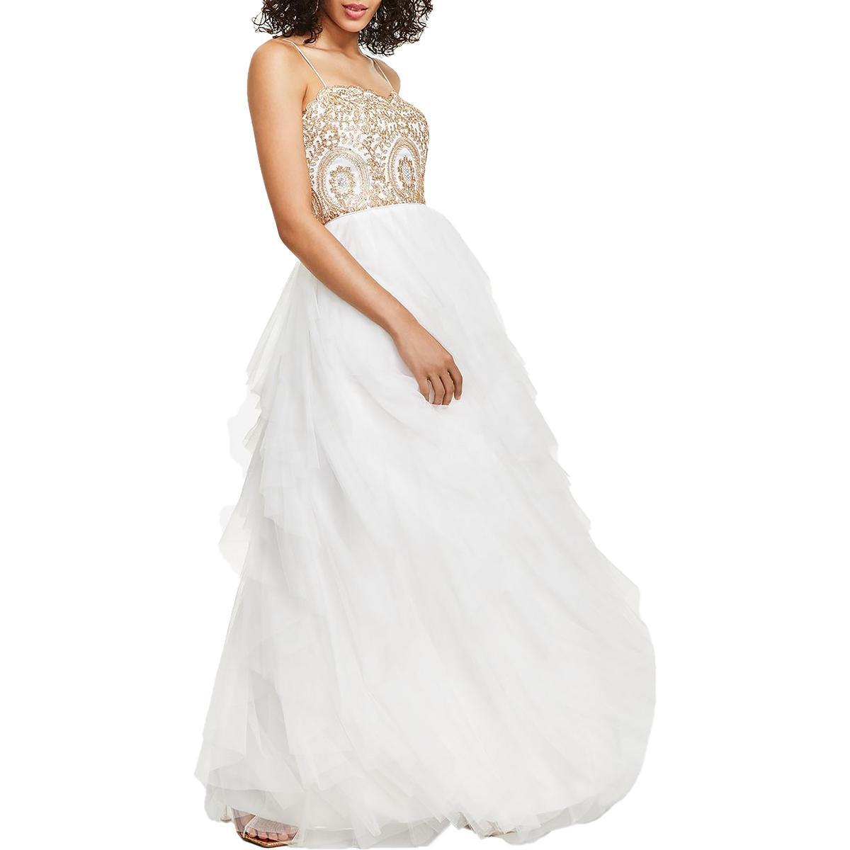 TLC Say Yes To The Prom Женское белое вечернее платье для выпускного вечера Juniors 13 BHFO 4978