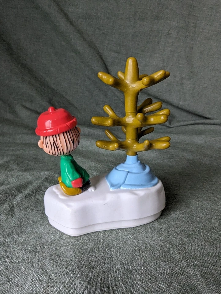 Árbol de Navidad vintage Linus Peanuts Hardee's Charlie Brown cae sobre 2002 Foto 3 de 4