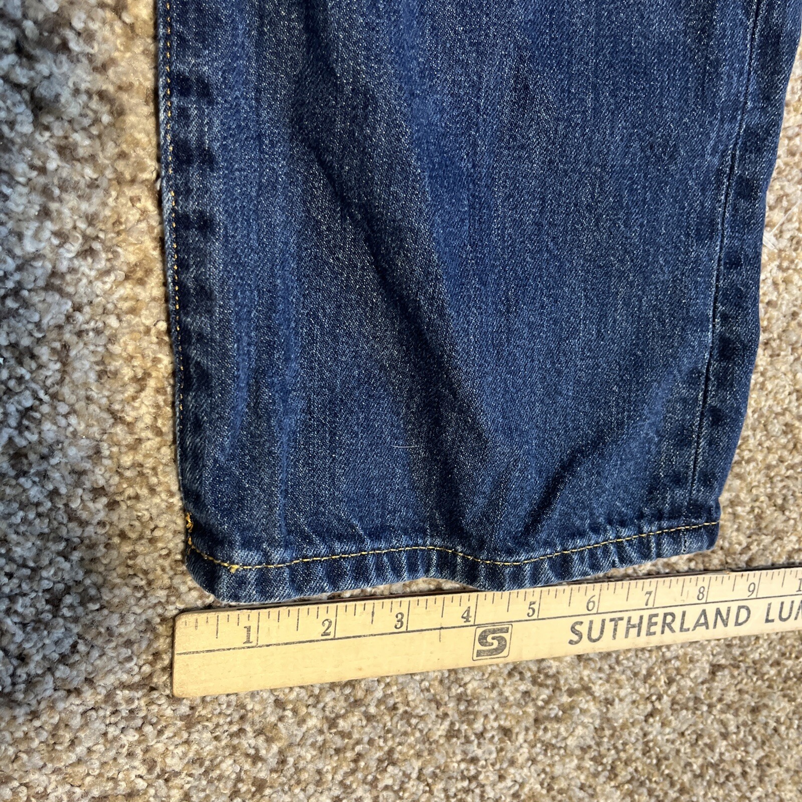 Ralph Lauren Polo Jeans Mens 38X30 (38x28) The Varick Slim Straight Blue Denim - View 9