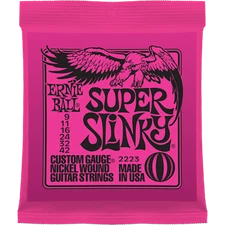 Ernie Ball 2223 Nickel Super Slinky Custom Electric Guitar Strings .009 - .042