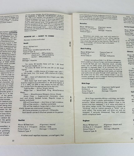 D&D TSR Dungeons & Dragons Basic Rules 3rd Edition & Temple of Ra Accursed 1979 - Picture 5 of 7