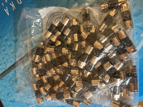 (QTY 50) PPC BELDEN COAXIAL CABLE COMPRESSION CONNECTOR EX6XL - Picture 2 of 2