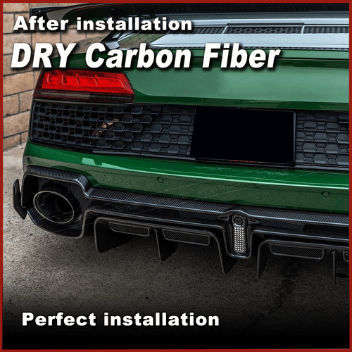 Se adapta a Audi R8 V10 2022-24 Dry Carbon parachoques trasero difusor difusor trasero - Imagen 5 de 12