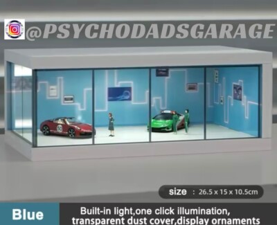   1:64 Diorama Display Car Showroom Parking Modellauto USB LED PVC Hot Wheels