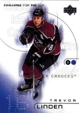 2001-02 UD Challenge for the Cup #85 Trevor Linden