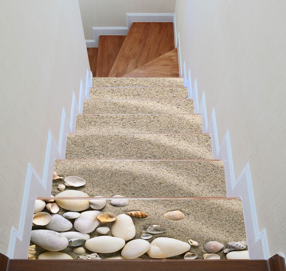 Autocollant Mural 3D Precious Pebbles Pour Contremarches D'escalier - Décoration - Neuf