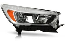 For 2017-2019 Ford Escape Right Passenger Halogen Headlight W/o LED DRL Chrome