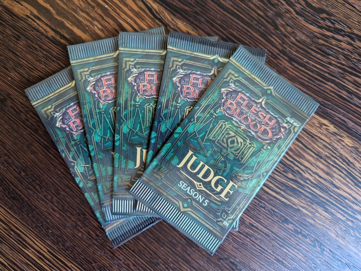 Flesh and Blood JUDGE SEASON 5 Pack (Sealed) | eBay Flesh and Blood JUDGE SEASON 5 Pack (Sealed) | eBay