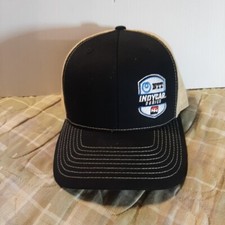 NTT INDYCAR SERIES RACING HAT ADJUSTABLE MESH BLACK KHAKI