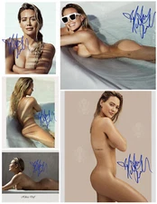 Set of 5 Sexy Hilary Duff Autographed 8x10  Photo REPRINTS N9