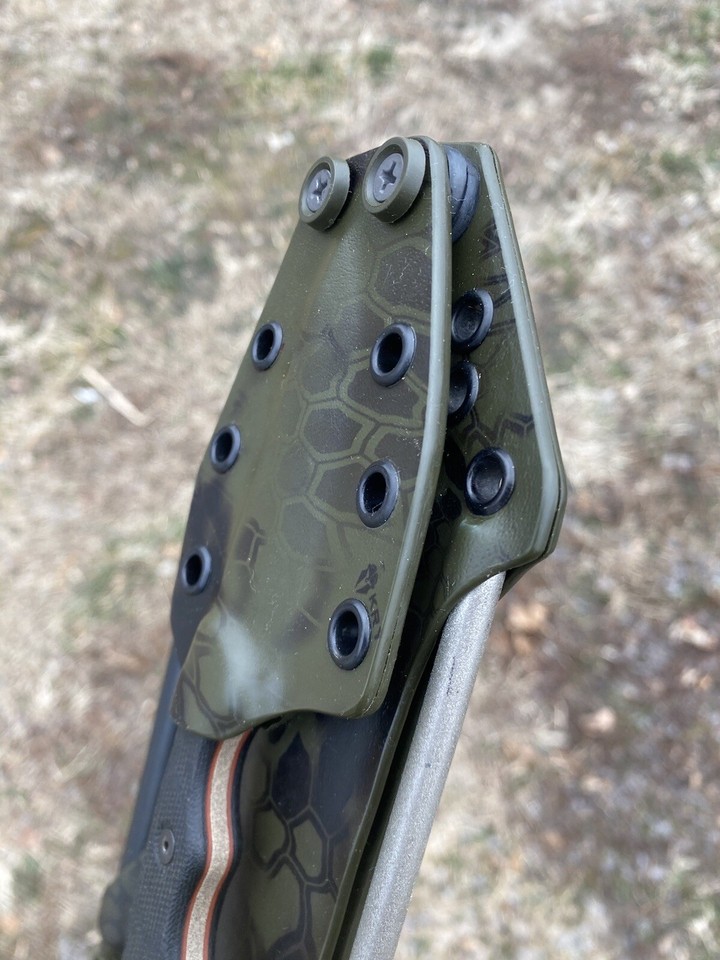 TOPS Tahoma Field Knife Dangler Kydex sheath 400Grit&FerroRod(Knife